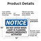 Signmission Do Not Enter When Light Is Flashing Hazmat OSHA Notice Sign, Plastic, 14in W x 10in L, 2PK OS-2PACK-NS-P-1014-L-11248 - alternate 2